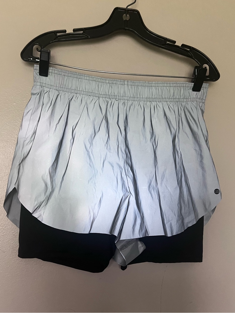 CALIA by Carrie Underwood Light Blue and Black Athletic Shorts